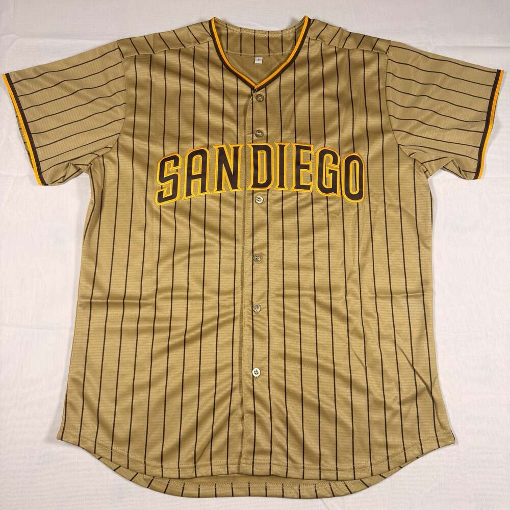 Tatis Jr. San Diego Padres Brown Pinstripe Replica Baseball Jersey All Sizes
